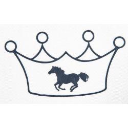 Pegatina, Corona Con Caballo