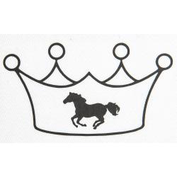 Pegatina, Corona Con Caballo