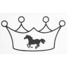 Pegatina, Corona Con Caballo