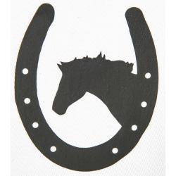 Pegatina, Herradura Con Caballo