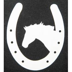 Pegatina, Herradura Con Caballo