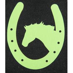 Pegatina, Herradura Con Caballo
