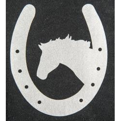Pegatina, Herradura Con Caballo