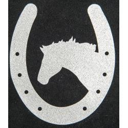 Pegatina, Herradura Con Caballo
