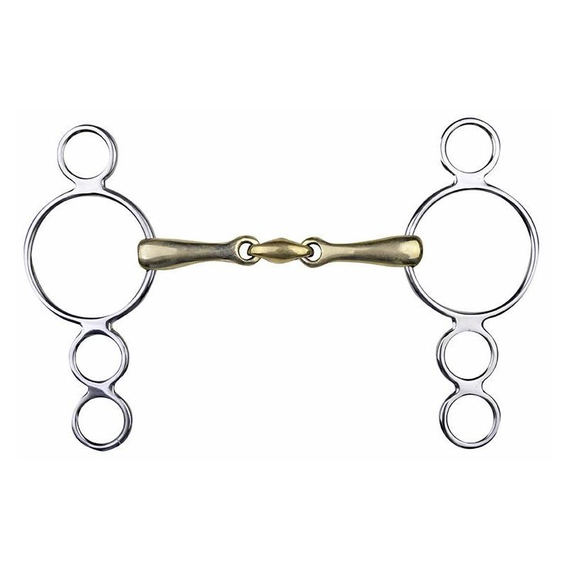 Bocado Pessoa De Plata Alemana, 16 Mm Con Anillos