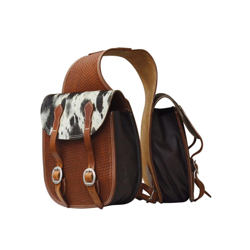 Lakota Saddlebag With Basket Tooling And Horsehair Part