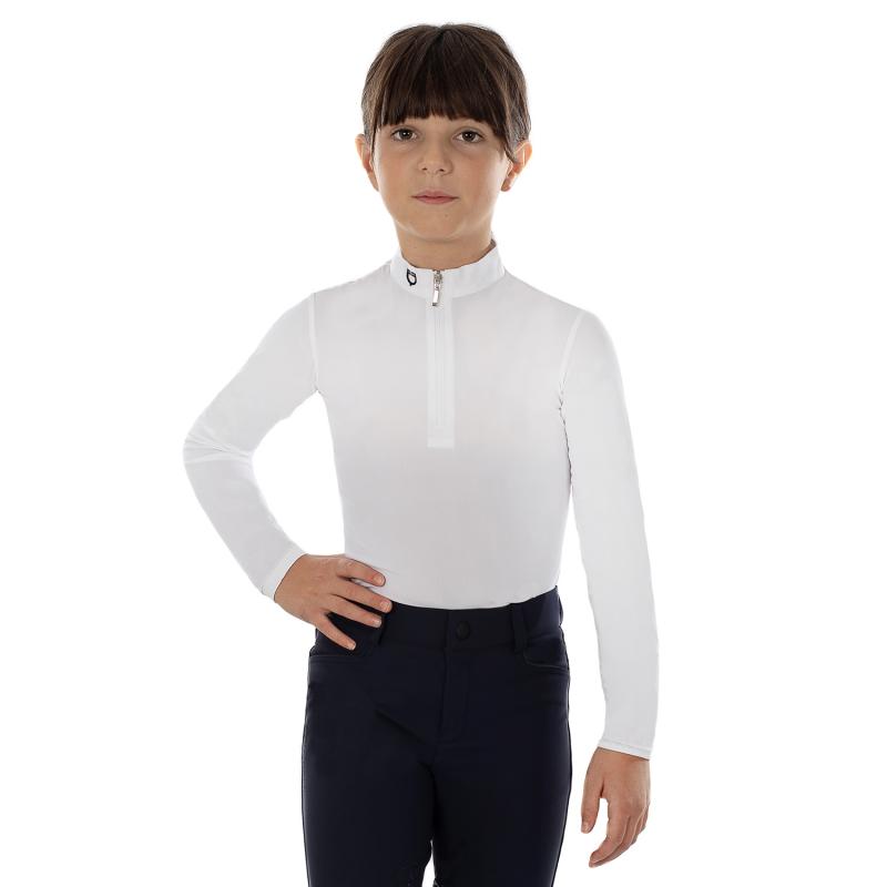 Equestro Anahid Model Girl Polo Shirt In Stretch Material