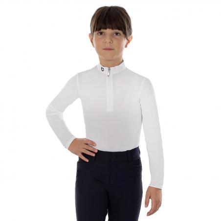 Equestro Anahid Model Girl Polo Shirt In Stretch Material