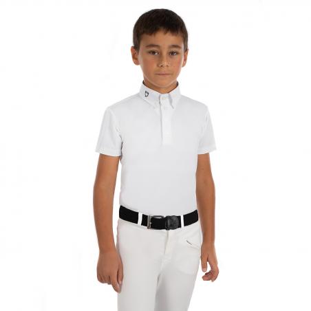 Equestro Arsen Model Boy Polo Shirt In Stretch Material