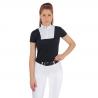 Equestro Mariam Model Woman Polo Shirt In Stretch Material