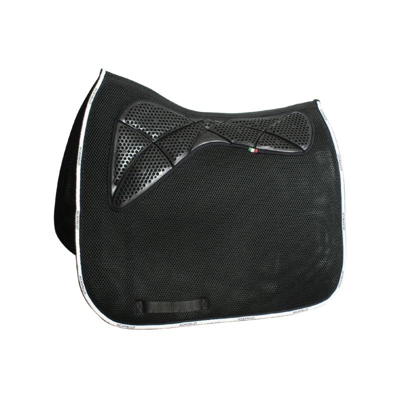 Acavallo 3D Spacer Memory Foam Ac Grip Gel Square Dressage Pad