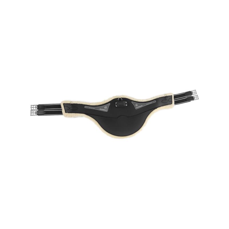 Acavallo Gel & Pvc Studguard Girth Detachable Eco-Wool Lining Stainless Steel Buckles