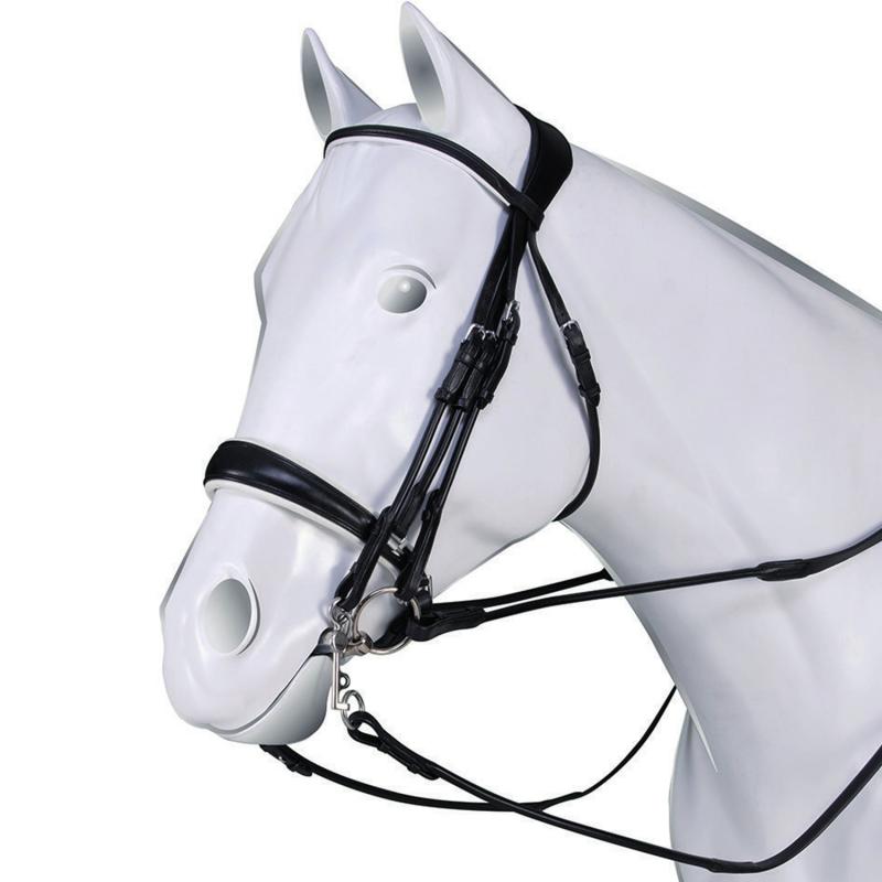 Acavallo Gioconda Rolled Leather Double Reins Bridle