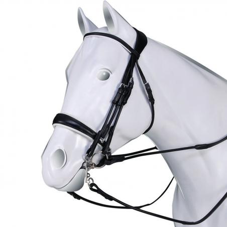 Acavallo Gioconda Rolled Leather Double Reins Bridle