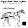 Enganche Collera Inglesa Cuero Minishetland Negro
