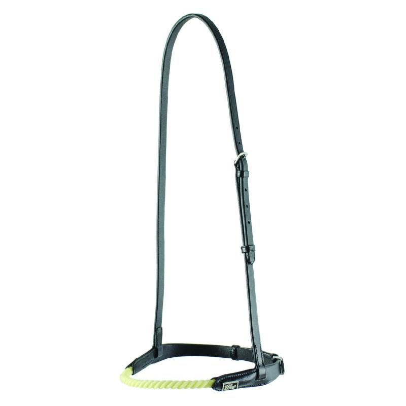 Leather Flash Noseband With Rawhide Insert