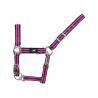 Foal Nylon Bicolor Halter With Double Adjustment And Snap Hook