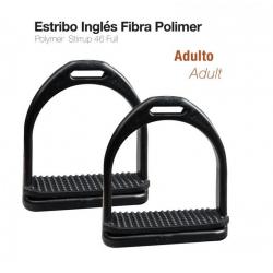  Estribo Inglés Fibra Polimer Adulto 221271k-46 Negro