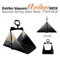 Estribo Vaquero Arábiga Sin Forrar Inox 12x26
