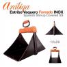  Estribo Vaquero Arábiga Forrado Inox 12x26