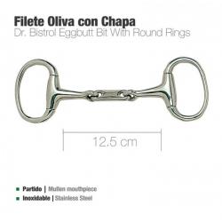 Filete Oliva Inox Con Chapa 216201 12.5cm