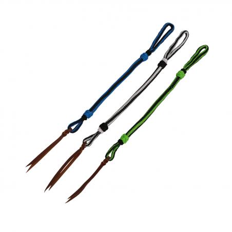 Whip Cane In Braided Nylon With Glitter Effect