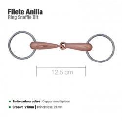  Filete Anilla Embocadura Cobre