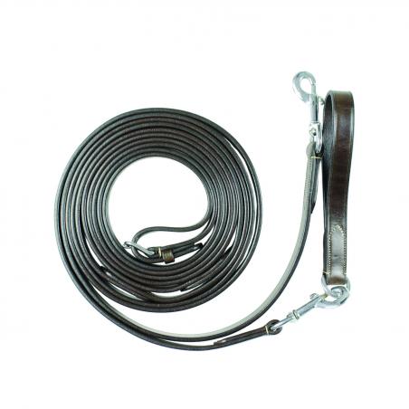 Equestro Plain Leather Draw Reins