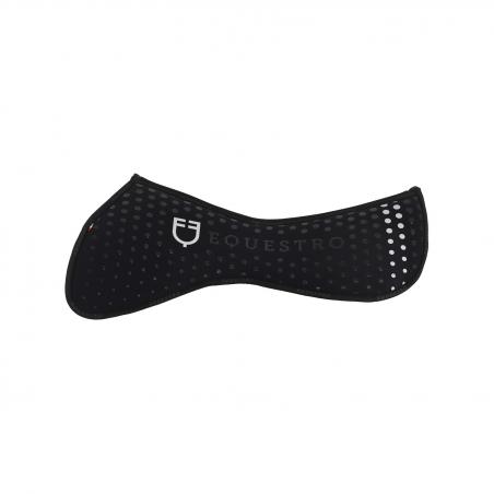 Equestro Memory Foam Pad W/grip And Perforated Fabric On The Withers White Logo