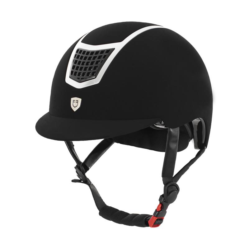 Equestro Eclipse Plain Velvet Model Helmet
