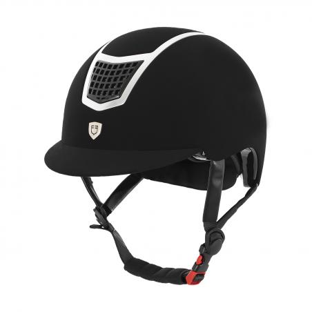 Equestro Eclipse Plain Velvet Model Helmet