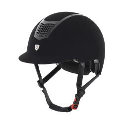 Equestro Eclipse Plain Velvet Model Helmet