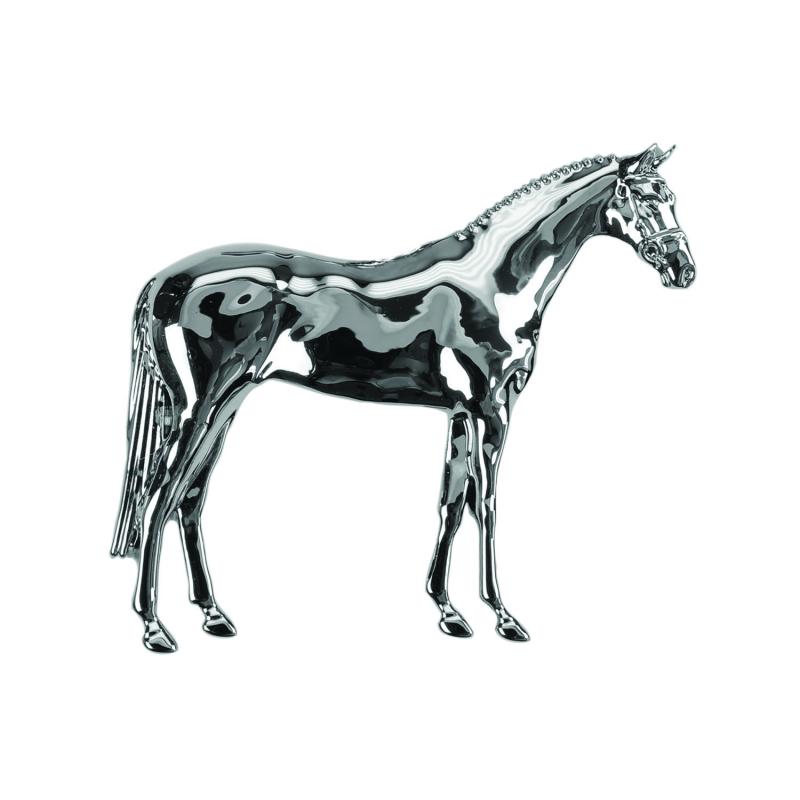 Silver Plated Stock Pins Standing Horse Model