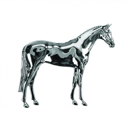 Silver Plated Stock Pins Standing Horse Model