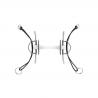Nathe Full Cheek Gag Bit 20Mm With Flex. Mullen Mouth