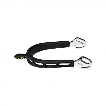 Ultra Fit Extra Grip Spurs With Balkenhol Fastening - Stainless Steel, 25 Mm Rounded Roller Horiz.