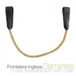 Frontalera Inglesa Diamantes 12114 Negro
