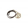 Leather Lead With Chain
