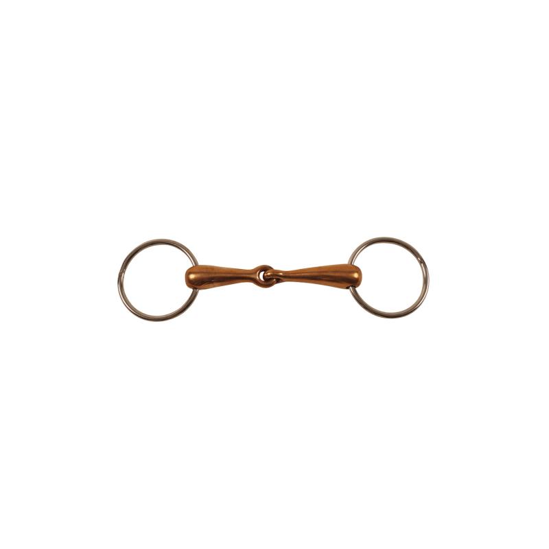 Solid Copper Snaffle Bit