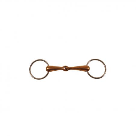 Solid Copper Snaffle Bit