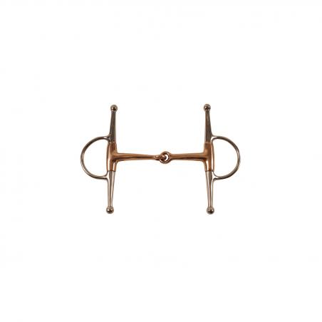 Solid Copper Full Cheeck Snaffle Bit