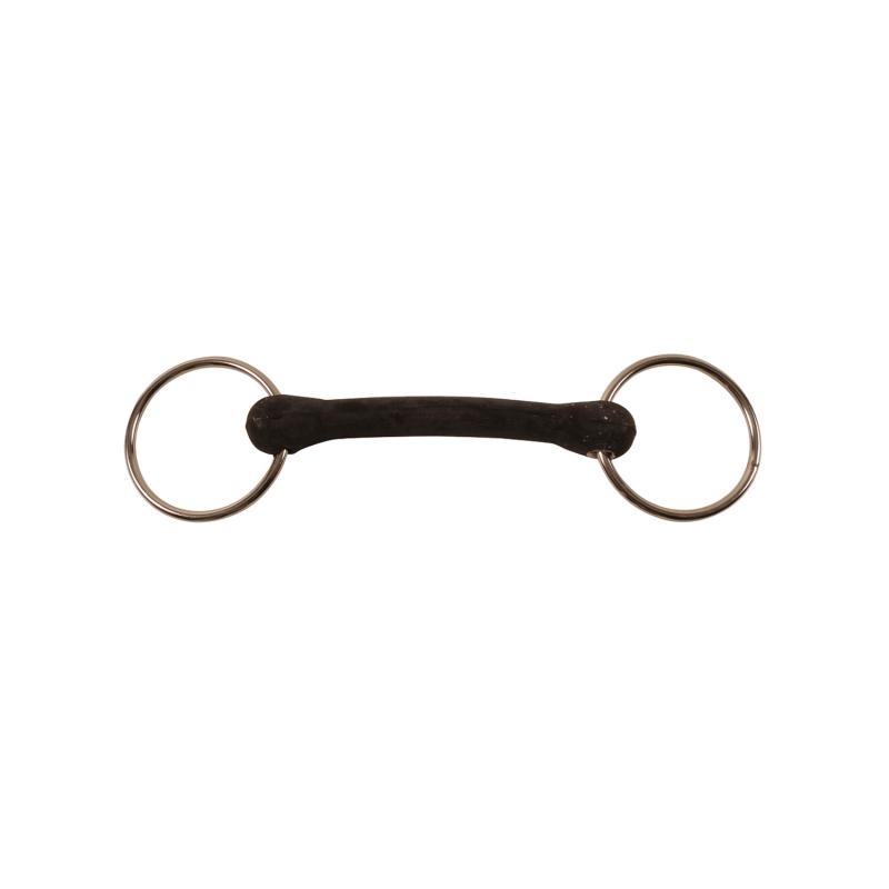 Unjointed Hard Rubber Mouth Snaffle