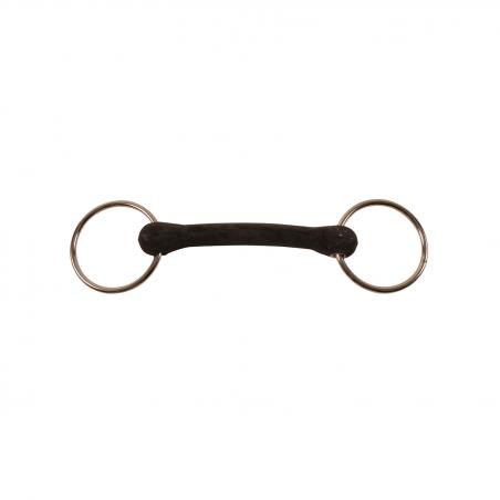 Unjointed Hard Rubber Mouth Snaffle