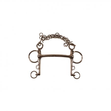 Unjointed Pelham Bit With Sliding Cheeks