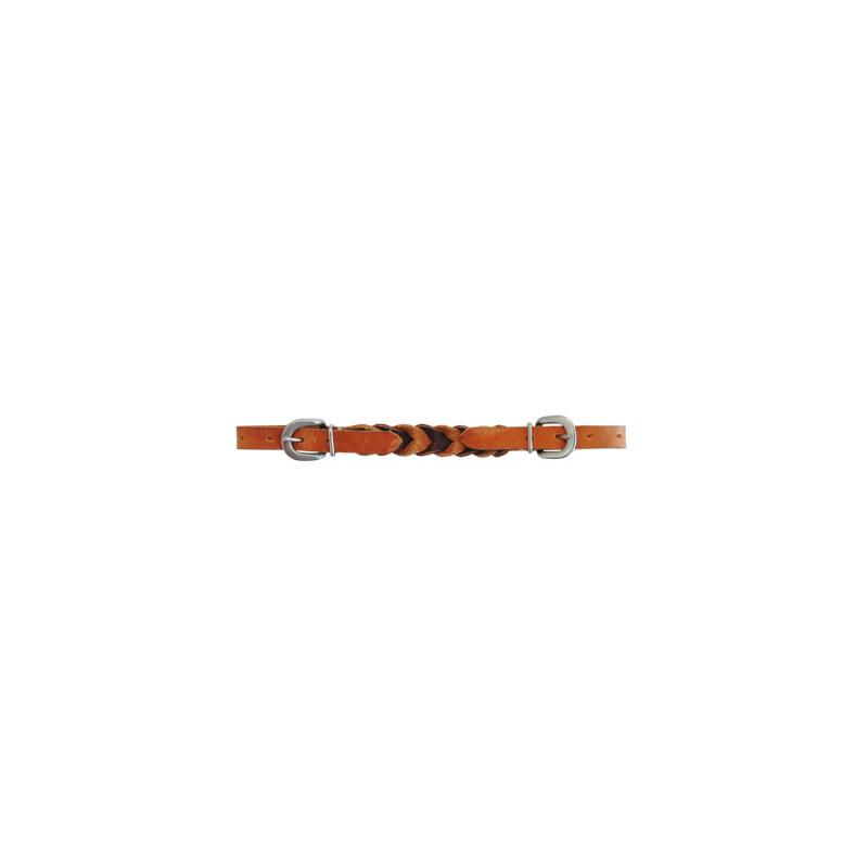 Braided Leather Curb Chain