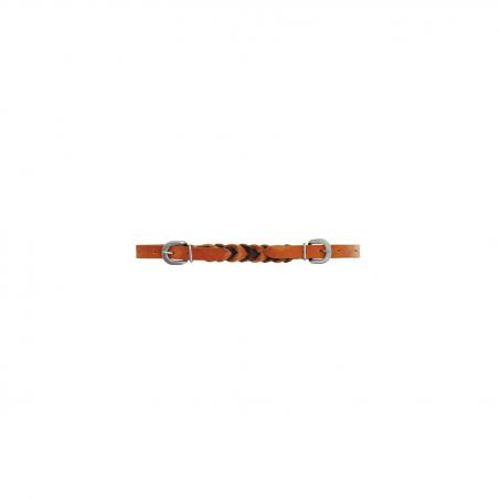 Braided Leather Curb Chain