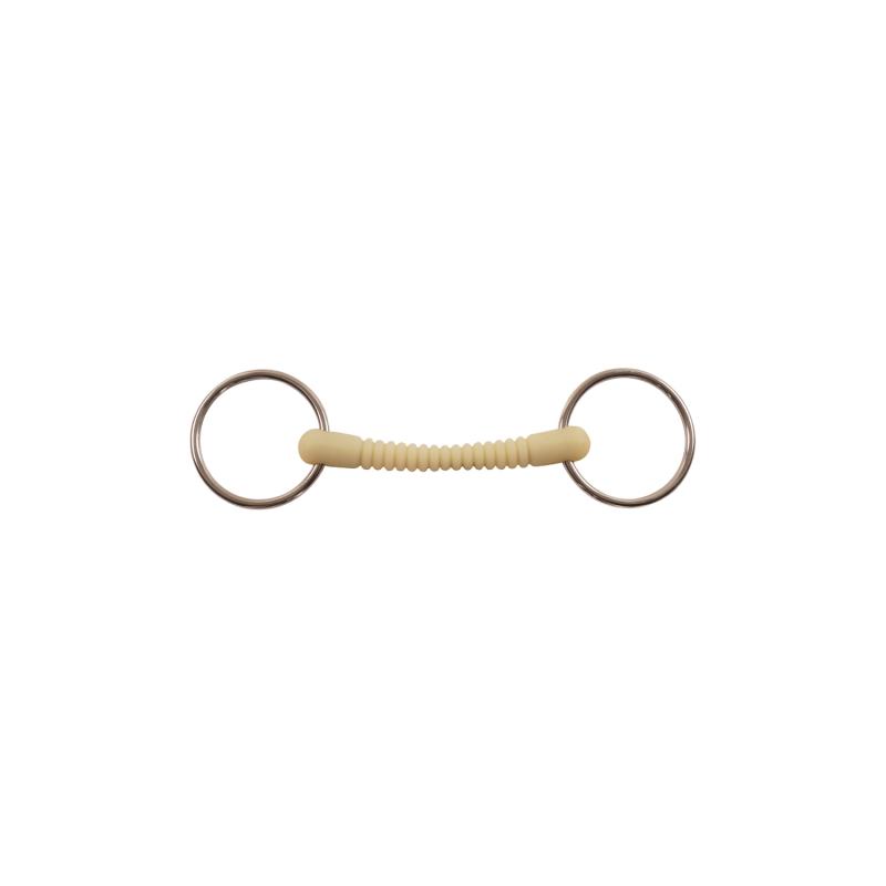 Ribbed Mouth Snaffle Bit