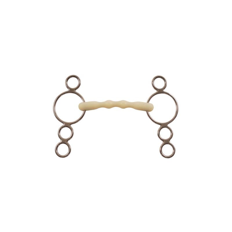 Hm Mullen Mouth Gag Bit 4-Ring Cheeks