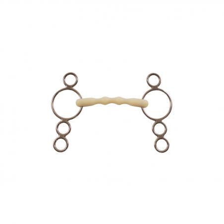 Hm Mullen Mouth Gag Bit 4-Ring Cheeks