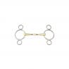 Double Joint Gag Bit 3-Ring Cheeks
